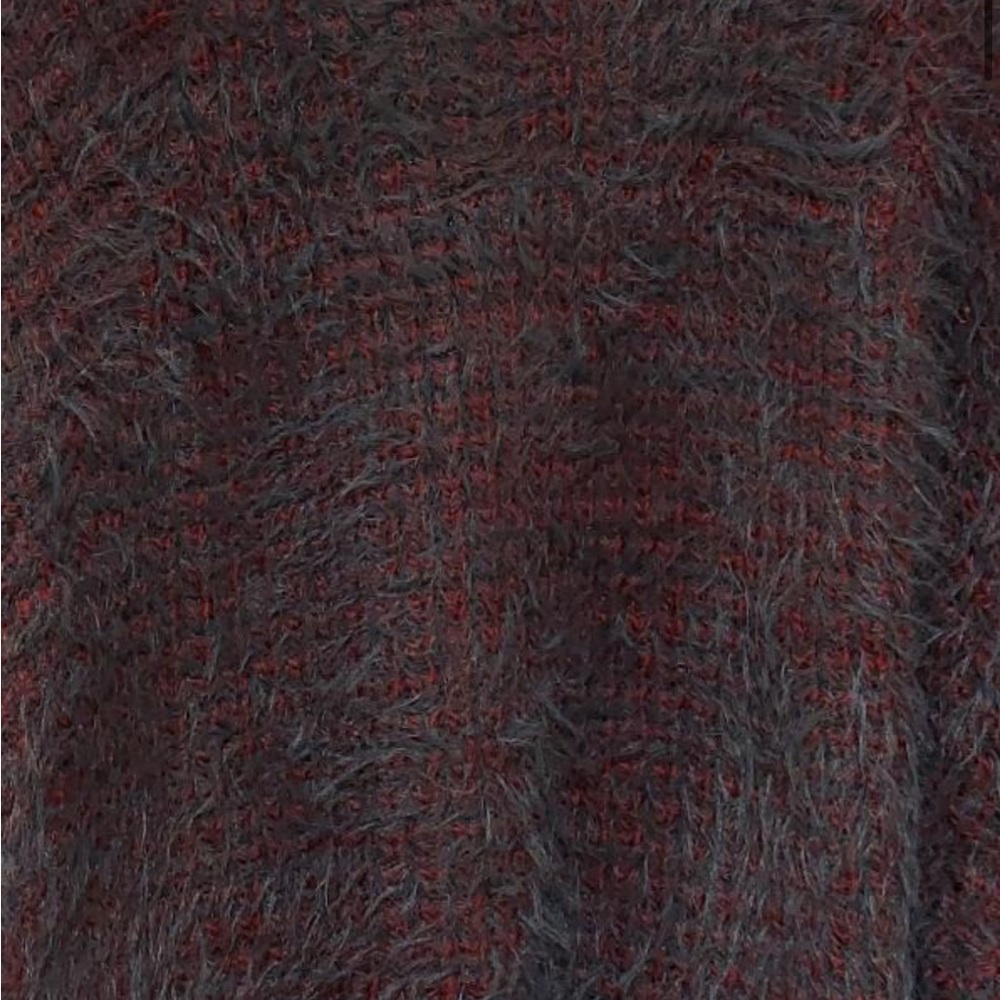 Urban Outfitters Women's Grey and Burgundy Sweater Small/Petite - Picture 4 of 9